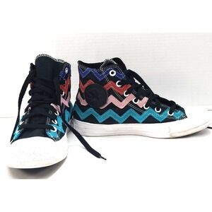 Converse Chuck Taylor All Star Hi Chevron‎ Shoes Zig Zag Stripes Women's Size 7
